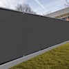 SUNNY GUARD Privacy Screen Fence 5' x 22' Charcoal Heavy