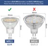 Pack of 6 GU4 MR11 3W LED Spotlights, Replaces 20W