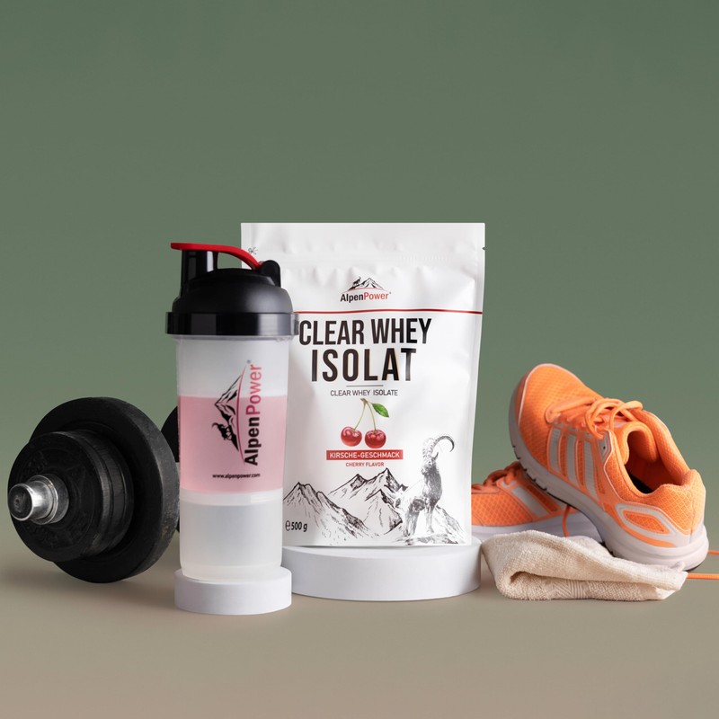 AlpenPower Clear Whey Isolate Cherry 500 g - Clear, Refreshingly
