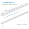 EShine White Finish 3 12 inch Panels LED Dimmable Under