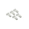 Nichi Seisakusho BH-CK53W bH Rail Series Single Hook, White, Pack