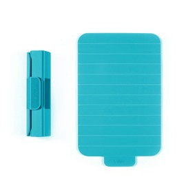 TREBONN, ROLL, Plastic Expandable Cutting Board, Flexible, Portable, Rollable, Space Saving, Nonslip, Everyday Use, Aquamarine, 1 Count