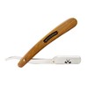 Woodsman - Porta Navajas Para Afeitar Madera Y Acero Inoxidable