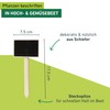 Windhager Stick-on Labels with Chalkboard, Plant Labels, Plant Stakes, Wooden