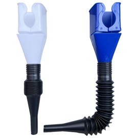 LSDWL Funnels for Automotive Use,2pcs Retractable Auto Fuel Funnel for Oil Change,Filling Water,Gasoline,Coolant in Cars