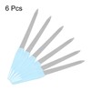 HARFINGTON 6pcs Metal Nail Files, 180 Grit Fingernail Files, Double