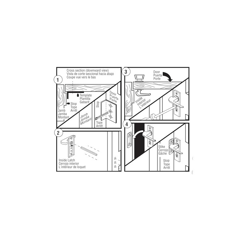 Prime-Line K 5121 Tulip Knob Latch, 1-3/4 In. Mounting Holes,