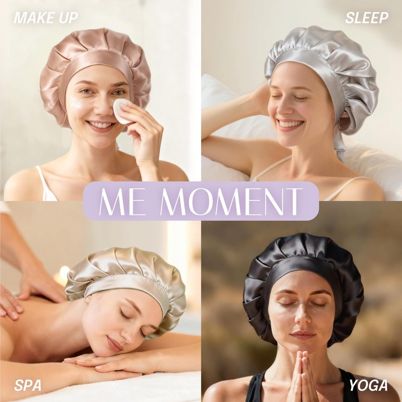 OLESILK Silk Bonnet for Sleeping Women 22 Momme - 100%