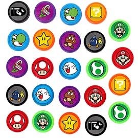 24 Pcs Mario Themed Stampers, Mario Birthday Party Supplies, Goody Bag Treat Bag Stuff for Mario Birthday Party Gifts