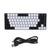 Gaming Keyboard Type C 84 Keys RGB Backlit Ergonomically Curved