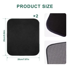 2 Pieces Bowling Ball Towel, Bowling Towel Microfiber, Bowling Shammy Pad, Easy Grip Bowling Accessories, 7.87 x 9.84 inch (Gray)