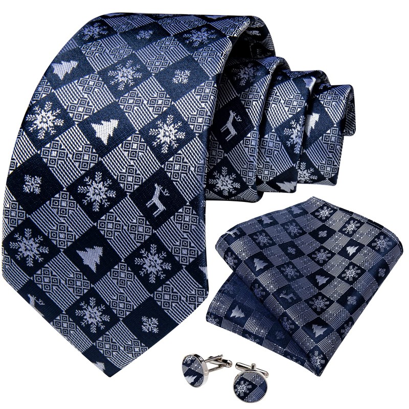 DiBanGu - Juego de corbatas de Navidad para hombre, diseño