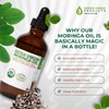 Organic Moringa Oil, Cold Pressed, Extra Virgin, 100% Pure, Food
