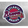 Magnet Die Cut Atlanta Braves Baseball