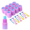 36 Piece Hair Rollers Set with Self-Grip, Sleeping Curlers, Portable
