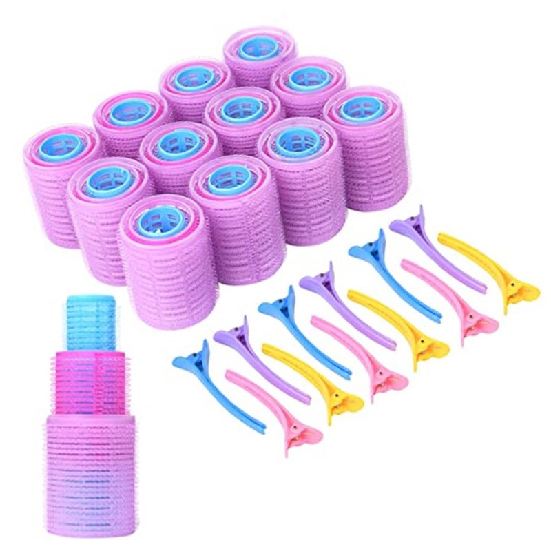 36 Piece Hair Rollers Set with Self-Grip, Sleeping Curlers, Portable