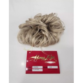 Wig America 3.5" Curly Scrunchie Ponytail Synthetic 22 Champagne Blond Messy Bun
