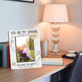 QGFM You Are My Sunshine Picture Frame 5x7, You Are My Sunshine Inspirational Gifts for Women, Motivational Uplifting Gifts for Women Men Friends Kids(Style A)