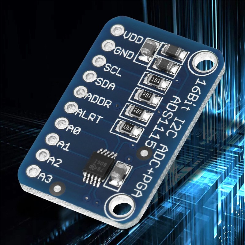 Akozon 16-Bit I2C High Precision ADC Development Board for