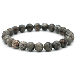 Miracles Minéraux 8mm Round Bead Bracelet Natural Stone French Craftsmanship Over 80 Choices Stone Wrist Circumference 18cm