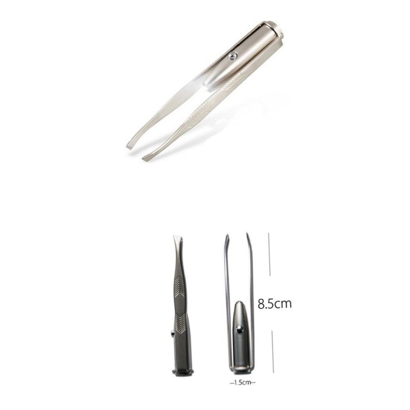 SAFIGLE Led Eyebrow Tweezer Eyebrow Hair Removal Led Light Eyelash