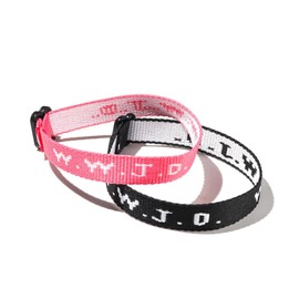 What Would Jesus Do Bracelets WWJD Bracelets Letter Matching Couples Protection Braided Rope Inspirational Religious Christian Gifts Friendship Bracelet Gift for Women Men(Pink Black 2 Sets)