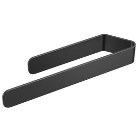 Aikzik Towel Rail No Drilling, Aluminium Full Metal Towel Rail for Gluing for Bathroom and Kitchen, Matt Black (32 cm)