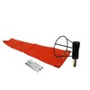 Airport Windsock Corporation 8" X 36" Orange Windsock and 8"