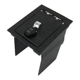 YOULAI Center Console Gun Safe - Console Gun Vault Compatible with 2013-2019 Ford Explorer, 4-digit Lock.