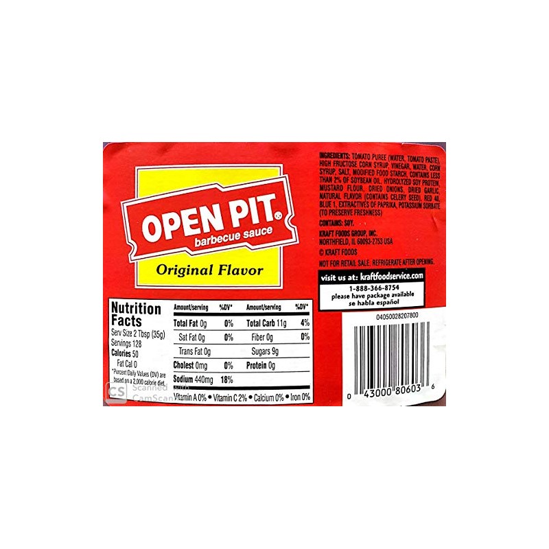 Open Pit Original Flavor Barbecue Sauce - 1 Gallon(128oz)