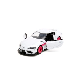 Pink Slips 1:32 W1 2020 GR Toyota Supra Die-Cast Car, Toys for Kids and Adults(White)