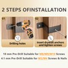 8-Pack Heavy Duty 4x4 Post Brackets, 2.55mm Thick 4"x4" Black