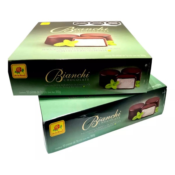 Bianchi Bombón Bianchi Chocolate Con Menta De La Rosa 50pzs 2 Pack