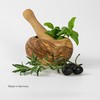 Luca Olio Mortar and pestle made of high-quality olive wood