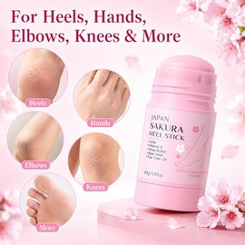 Cracked Heel Repair Stick, Foot Balm Stick for Dry Cracked Feet & Heels, Deeply Moisturize & Soften Feets, Exfoliates Dead Skin, Foot Balm For Hands, 