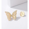 EMEGCY Gold Butterfly Brooches for Women Butterfly Rhinestone Brooch Pin