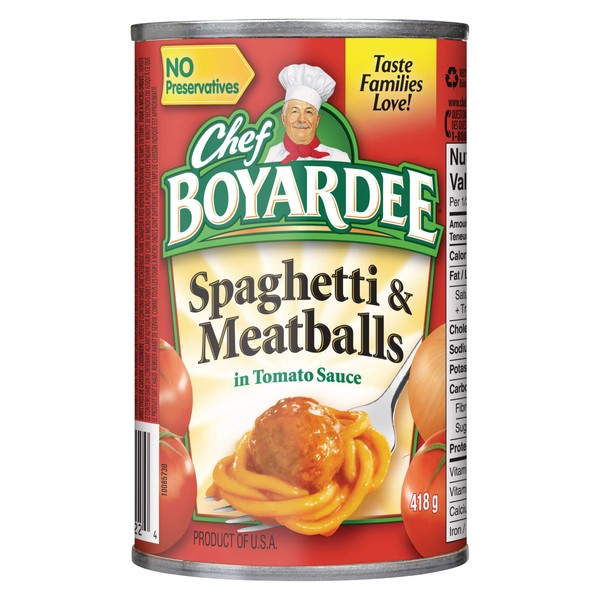 Chef Boyardee Spaghetti and Meatballs, 14.5-Ounce (Pack of 24)