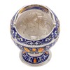Ball Ashtray with Windproof Lid Retro Dragon Stereoscopic Relief Zinc
