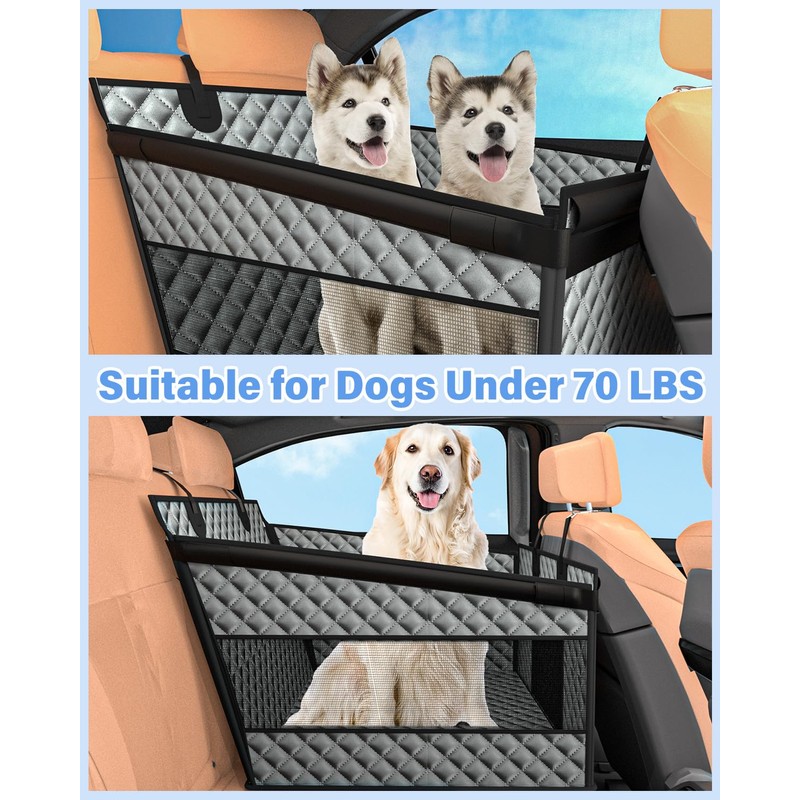 Instraella Dog Car Seat for Large Dogs, Back Seat Extender