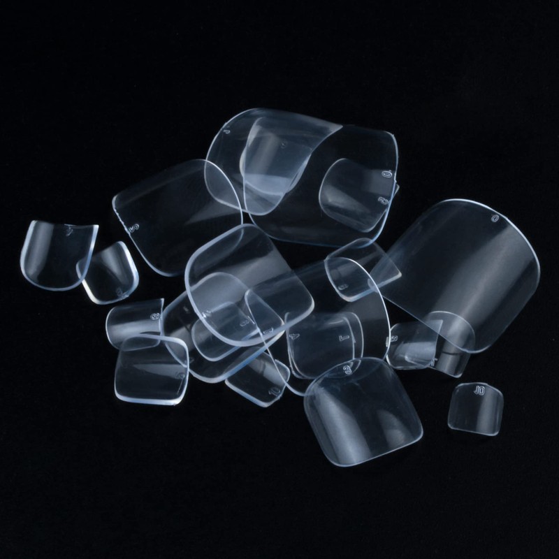 500Pcs Fake ToeNail Tips Full Cover Artificial Toe False Nails