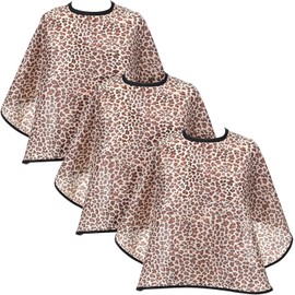 Yuanchu - 3 capas de maquillaje, baberos de maquillaje, resistentes al agua, capa de tinte para el cabello, salón de belleza, baberos de maquillaje para clientes, delantales de barba de peinado, capa