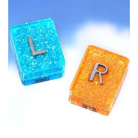 Plifal Xray Markers with Lead Initials - X-ray Markers Blue & Yellow in Resin Radiology Include Reusable Adhesive Tapes to Nurse Radiologist Badge Reel Buddy, Easy to Identify