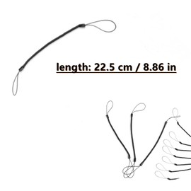ZWxqysp 10 Pack Elastic Lanyard Tether, Retractable Spring Coil Strap Pens Holder Lanyard Cord for Touchscreen Devices
