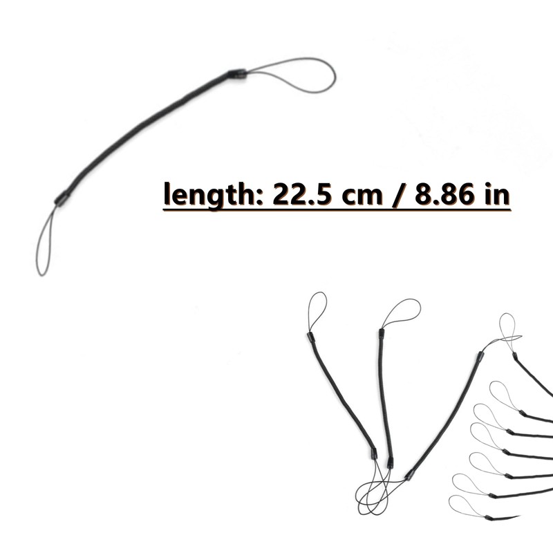ZWxqysp 10 Pack Elastic Lanyard Tether, Retractable Spring Coil Strap