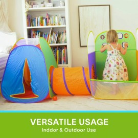 Alvantor 3-in-1 Camping Tent for Kids Play Tent Toddler Tunnel Ball Pit Pop Up