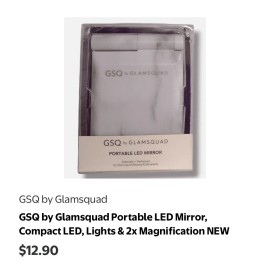 Mirror Buy1 Get1 FREE GSQ by Glamsquad Portable LED Mirror, Compact LED Lights