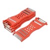 uxcell Plastic Frame Vegetable Fruit Slicer Peeler Shredder 4pcs Red