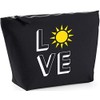 Hippowarehouse Love Sun printed make up cosmetic wash bag 18x19x9cm