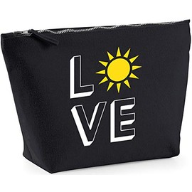 Hippowarehouse Love Sun printed make up cosmetic wash bag 18x19x9cm