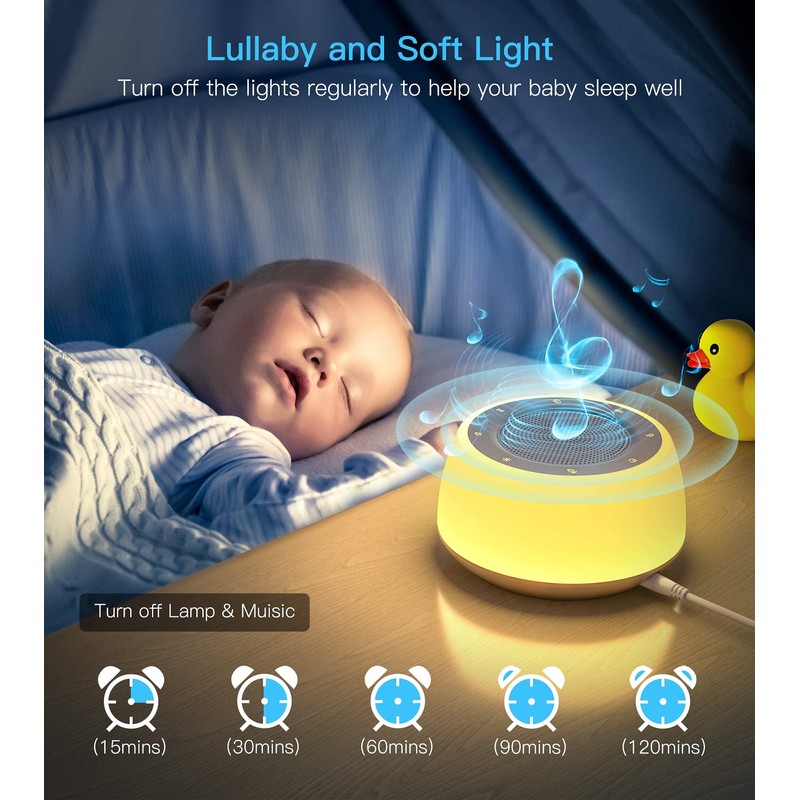 Epzia White Noise Machine for Sleeping Baby Adults Kids, Sound